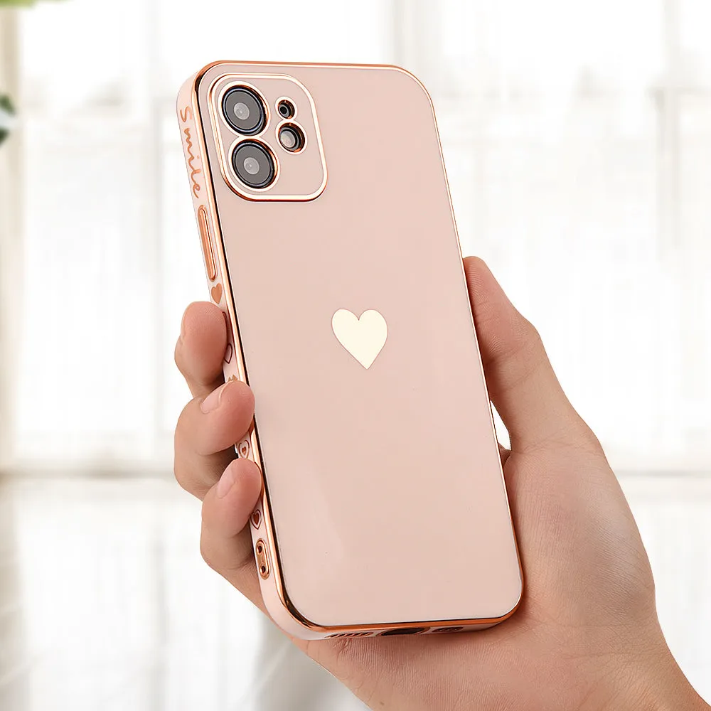 Solid Plating Lens Protection Phone Case For iPhone 12 11 Pro Max X XR XS Max 7 8 6 6s Plus SE 3 2022 13 Pro Max Soft Cover Case