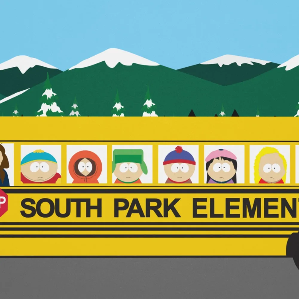 South Park Bus Stop Gaming Mat