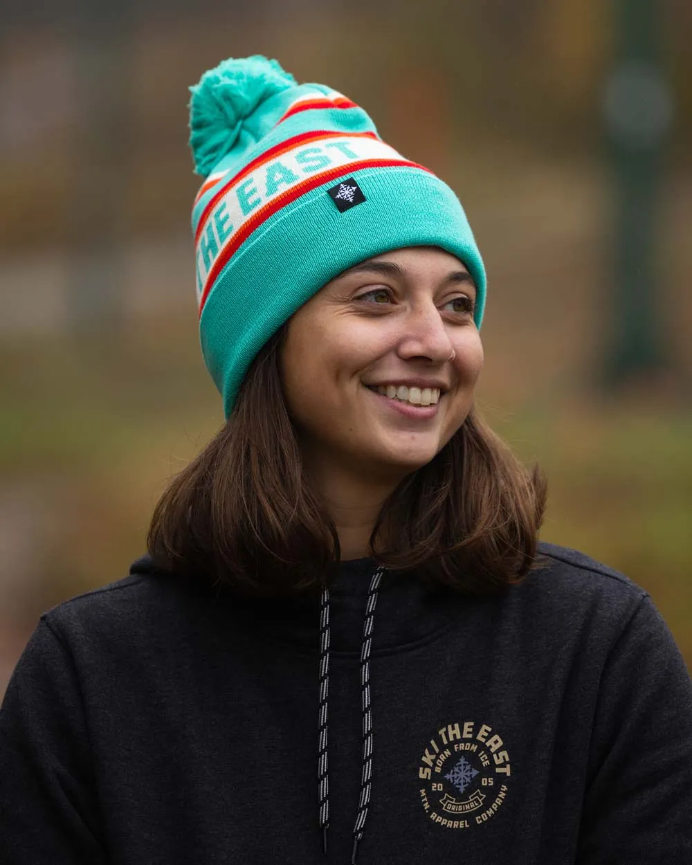 Tailgater Pom Beanie - Tropical Storm