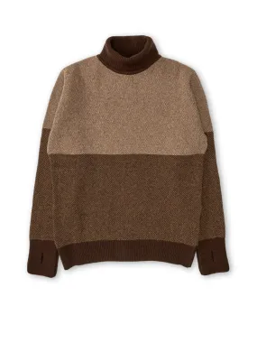 Talbot Roll Neck Jumper Keaton Brown