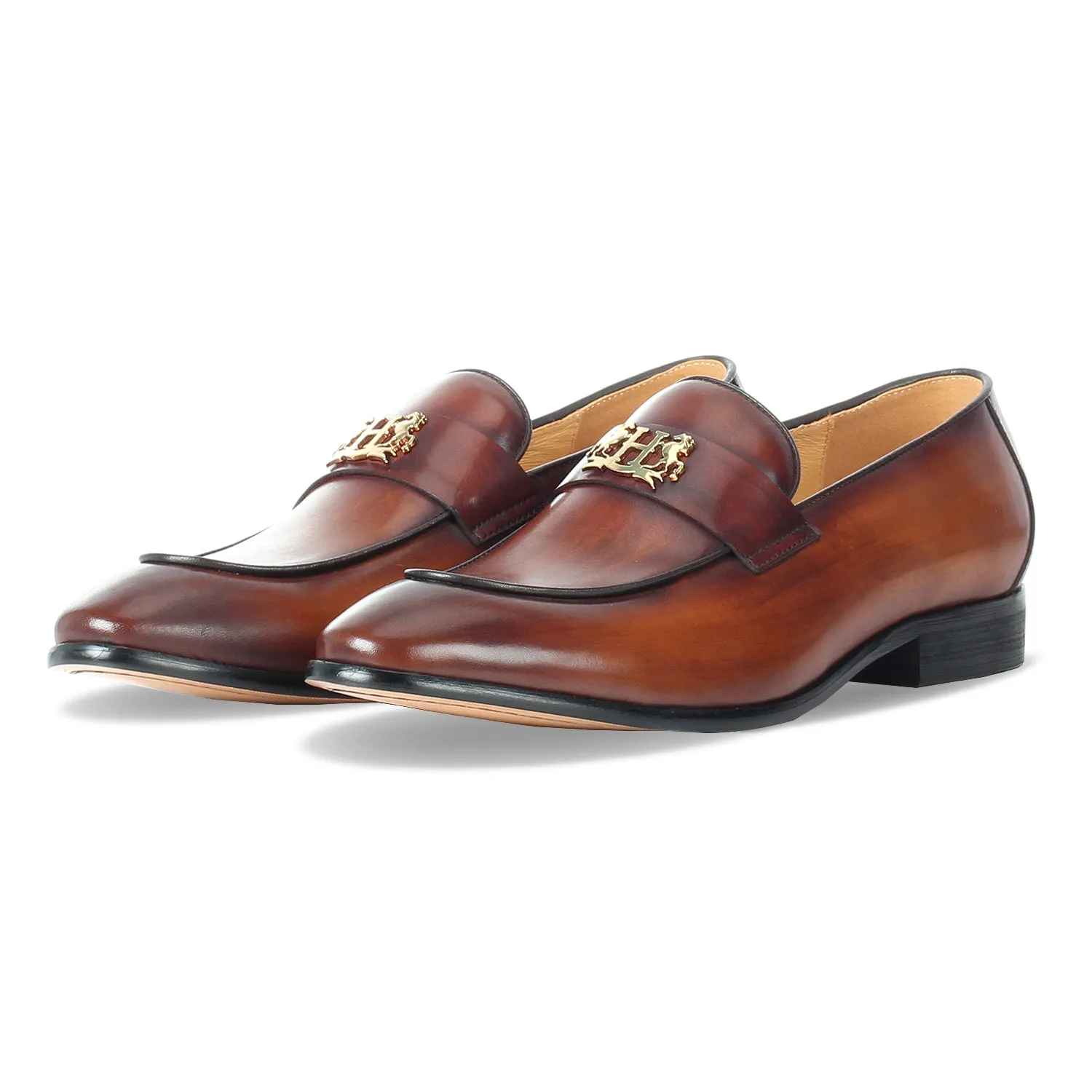 Tan Formal Bit loafer