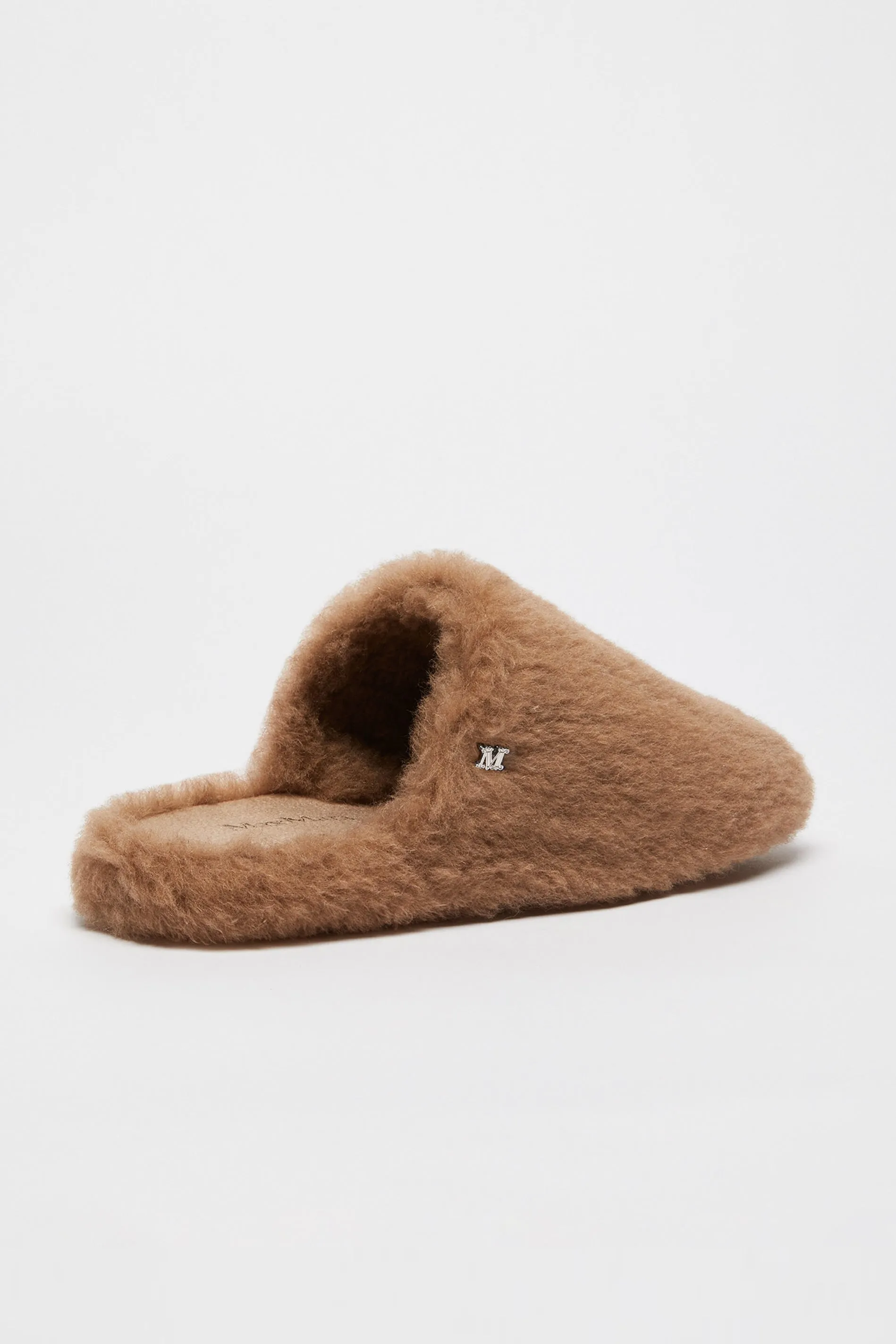 Teddy Slipper Slide in Camel