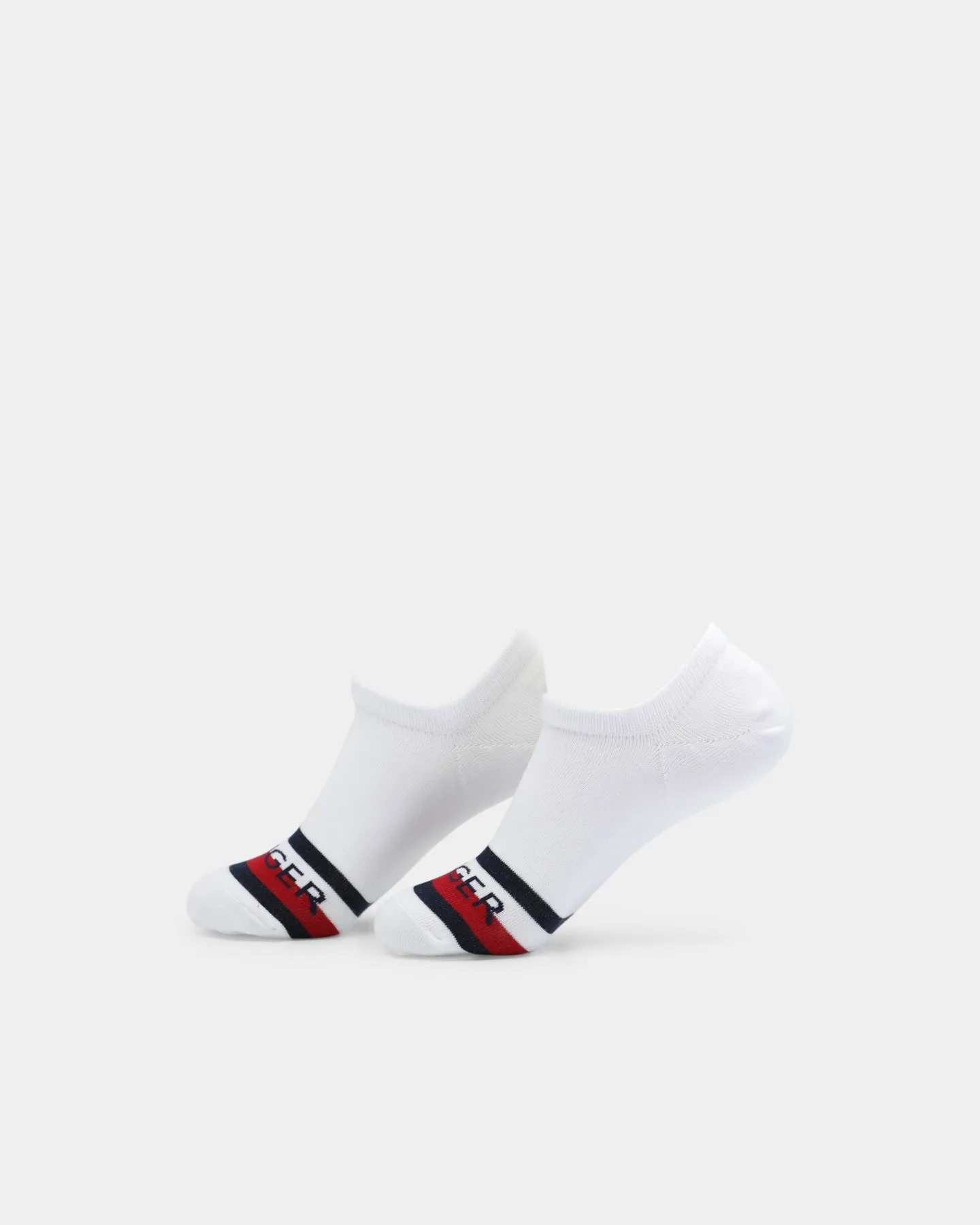 Tommy Jeans Men's 3PK Sport No Show Socks Multi White