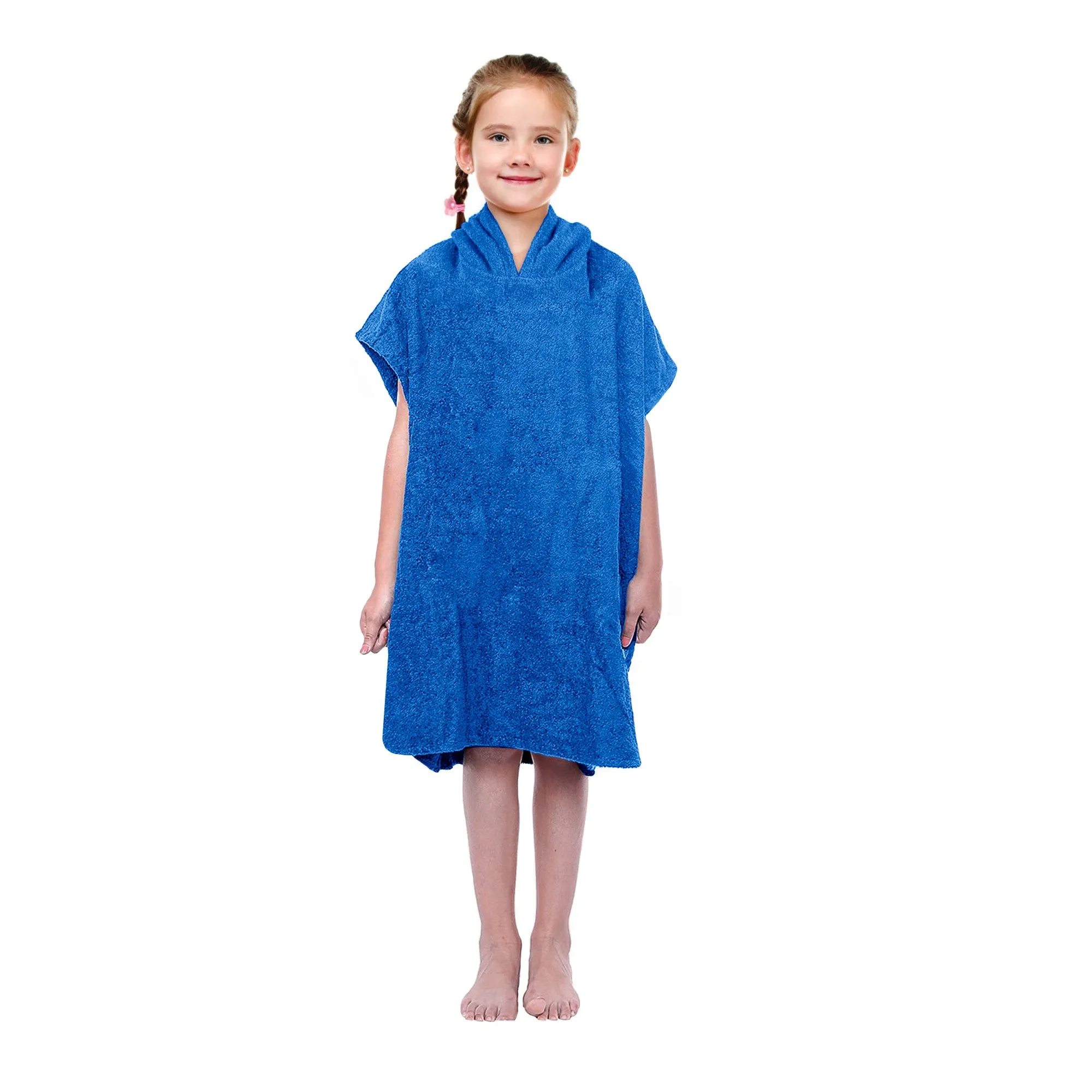 Towel Poncho - Small/Medium - Blue