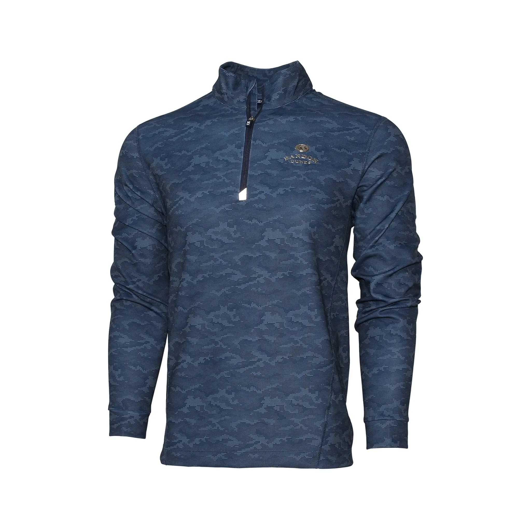 Traverse Camo Print Stretch Quarter Zip - Bandon Dunes and Sheep Ranch