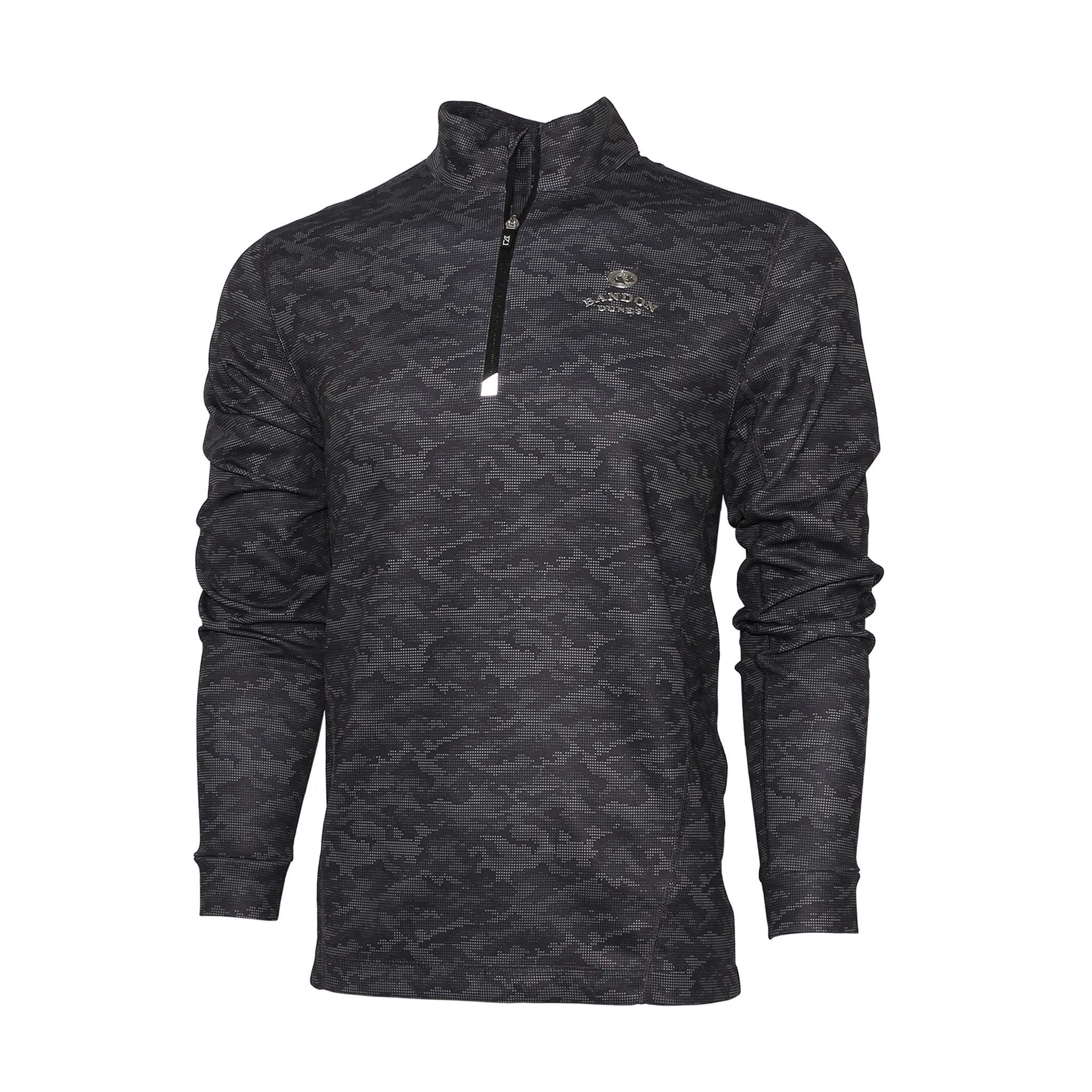 Traverse Camo Print Stretch Quarter Zip - Bandon Dunes and Sheep Ranch