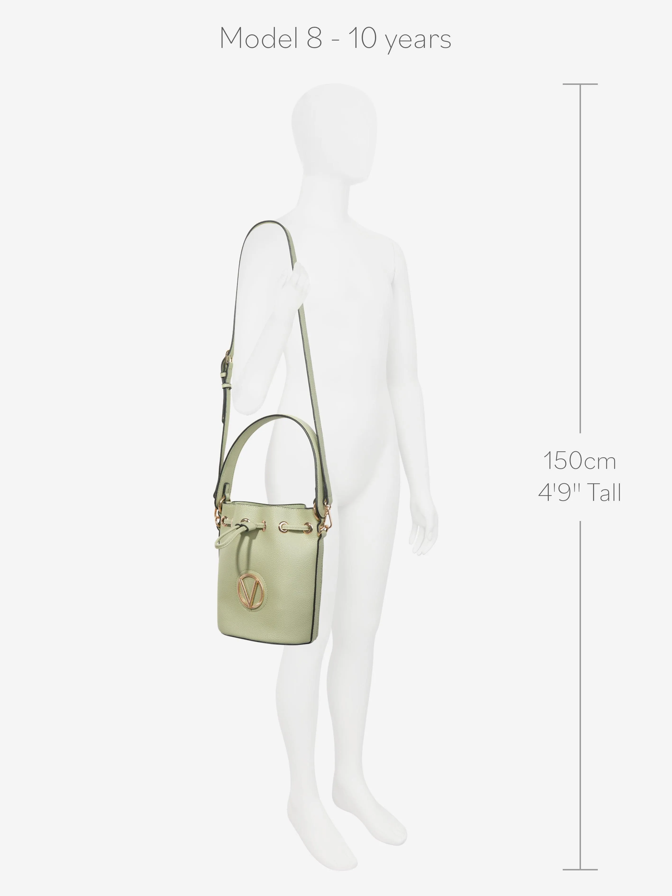 Valentino Girls Katong Bucket Bag in Green (22cm)