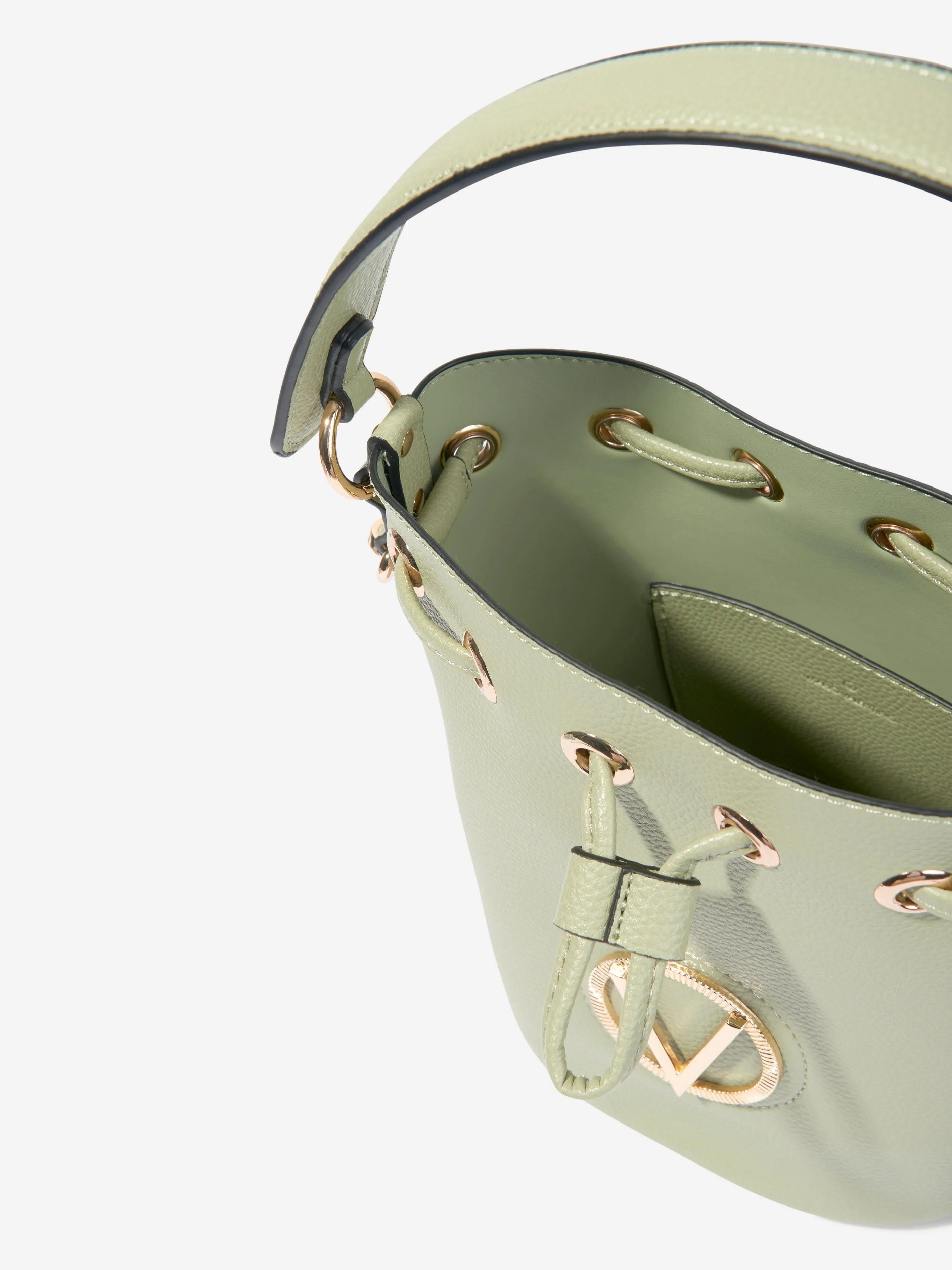 Valentino Girls Katong Bucket Bag in Green (22cm)