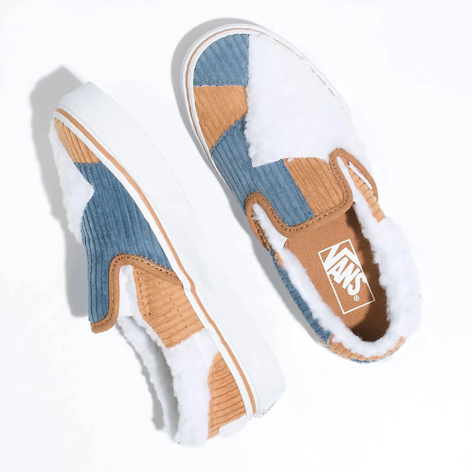 Vans Cozy Cord Classic Slip On Patchwork - Kids