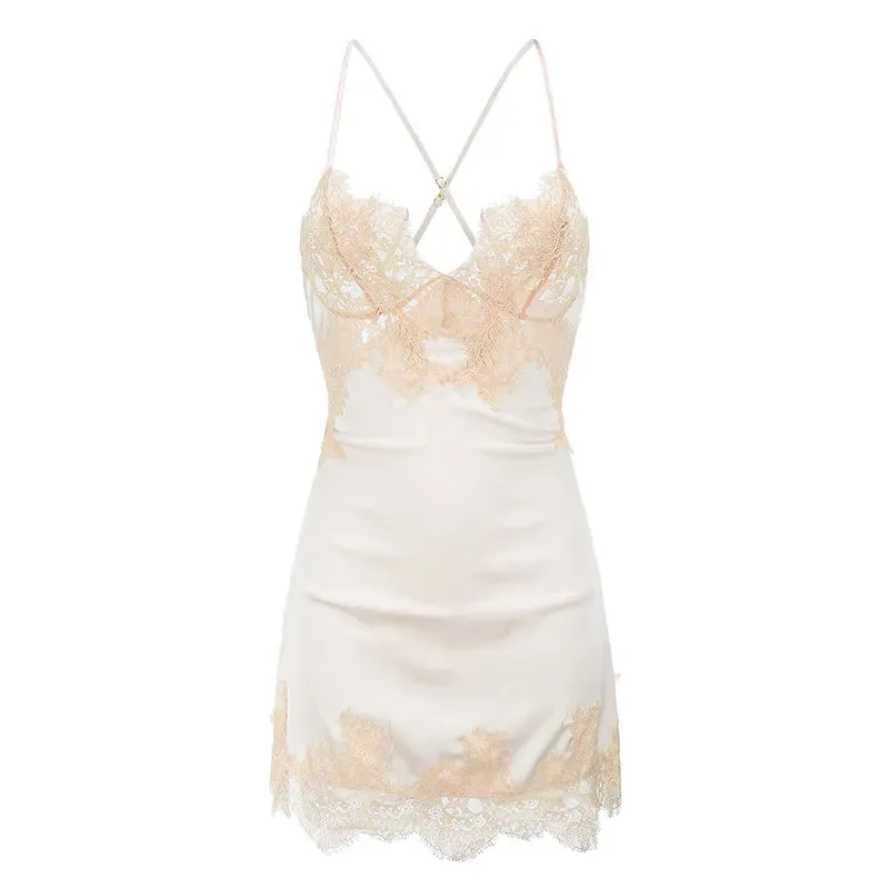 Venus Lace Ice Silk babydoll With Panty Set