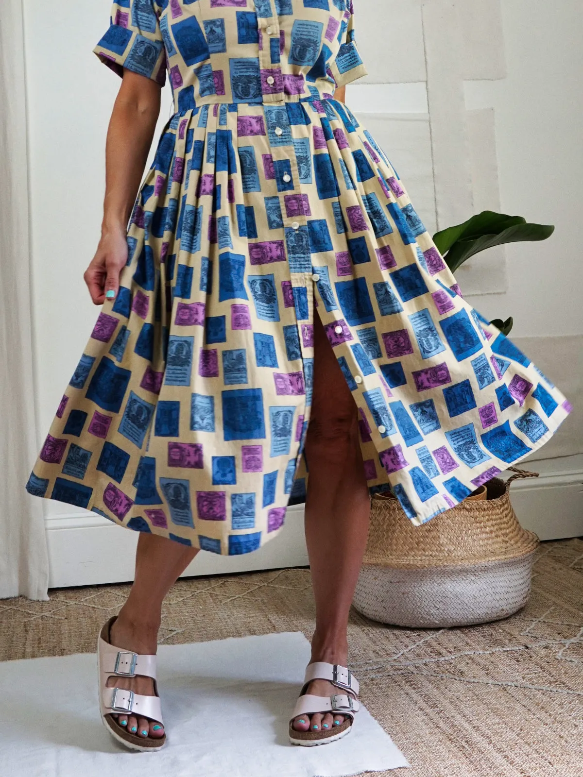 Vintage 50's Novelty Print Dress