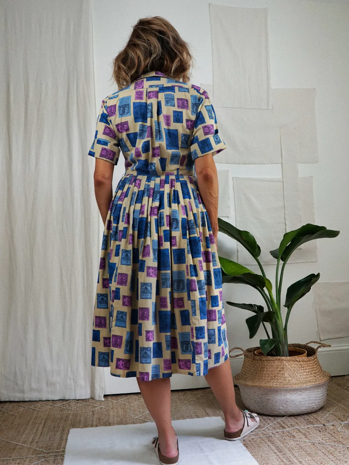 Vintage 50's Novelty Print Dress