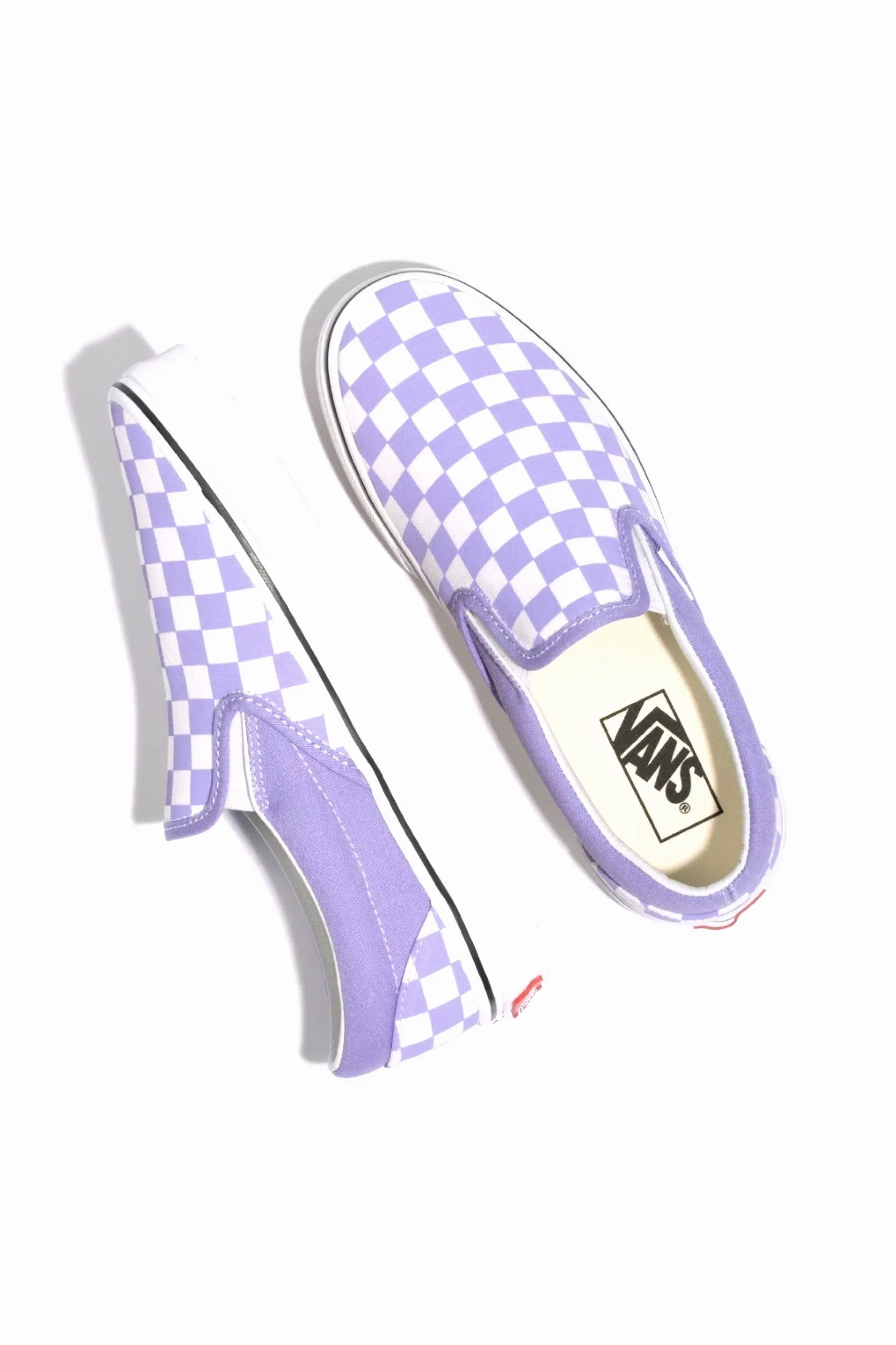 Violet Checkerboard Slip-On