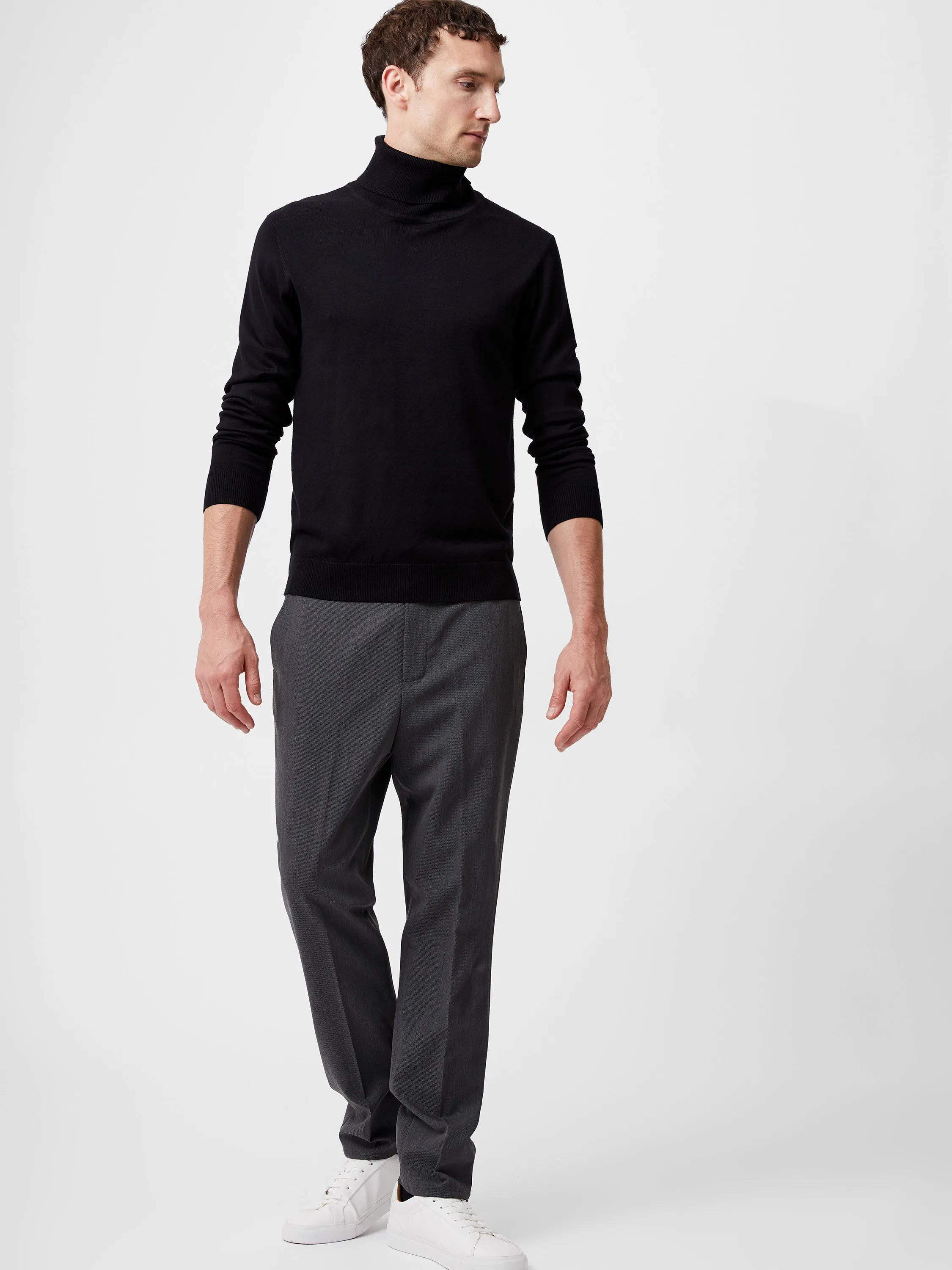 Viscose Blend Turtle Neck Jumper