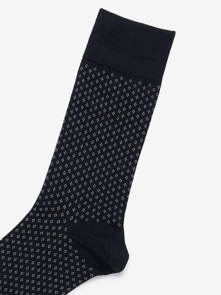 WES Lounge Black Premium Full-Length Socks