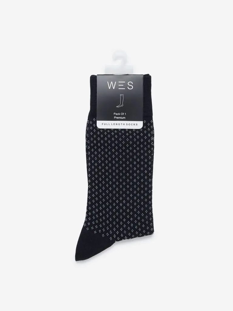 WES Lounge Black Premium Full-Length Socks