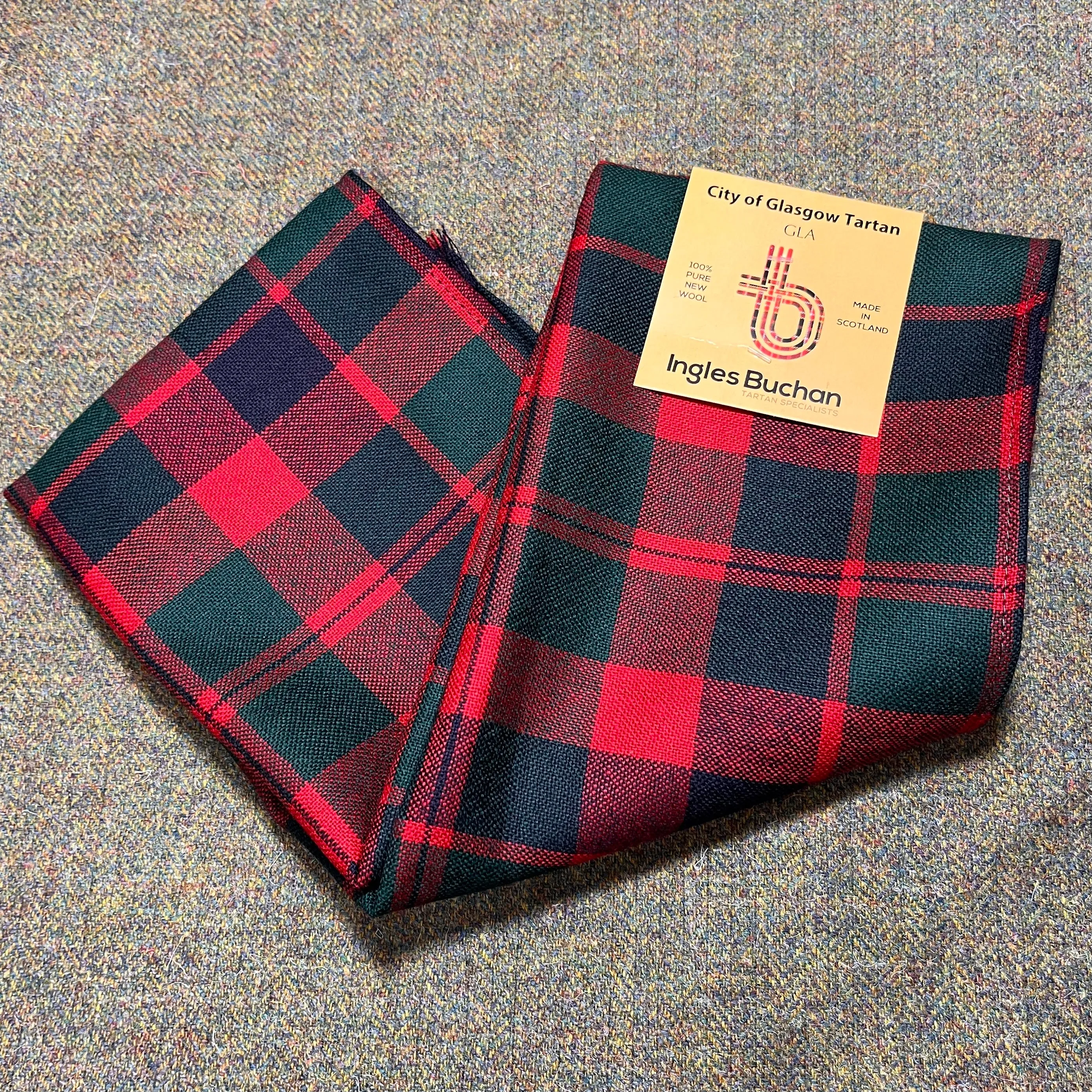 Wool Scarf in Glasgow Tartan.