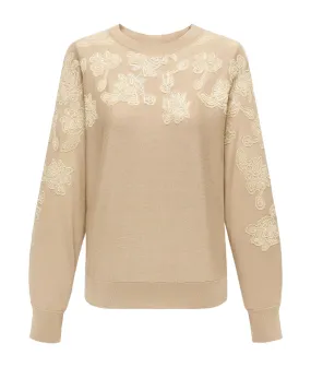 YAYING Silk and Wool Cashmere Knitted Sweater